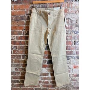 MAURICES • Light Tan Chino Slim Boot Mid-rise Kaki Pants • Ladies Size 8 Reg
